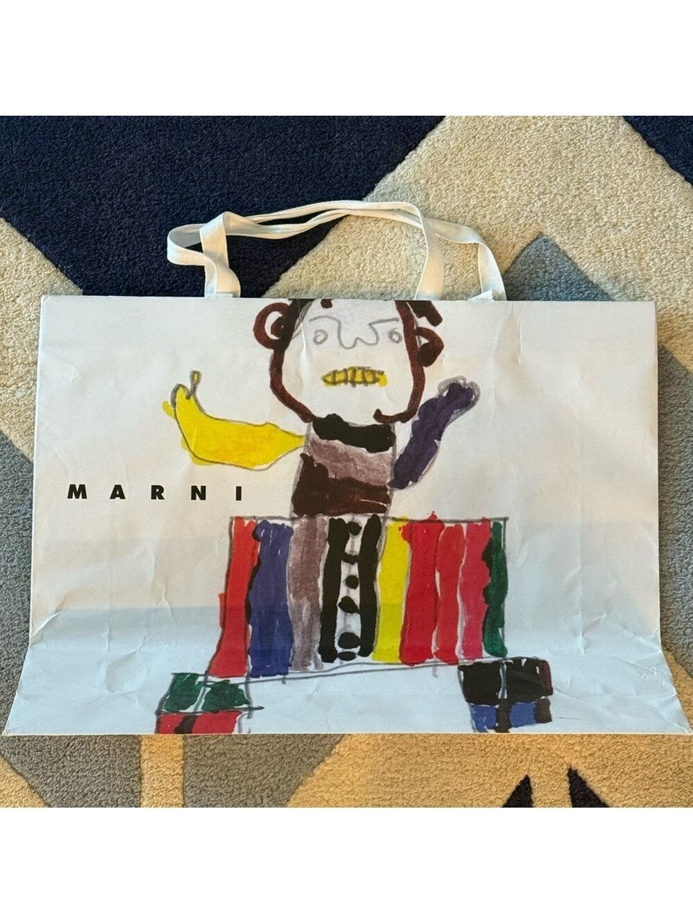 Marni Multicolor Artistic Tote Shopping Large Bag Limited Edition - Picture 5 of 5